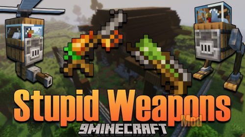 Stupid Weapons Mod (1.16.5, 1.15.2) – Firearms, Silly Artifacts Thumbnail