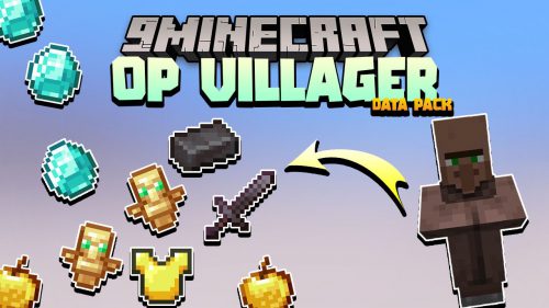 Villager Drop OP Items Data Pack 1.18.1, 1.17.1 (OP Villager) Thumbnail