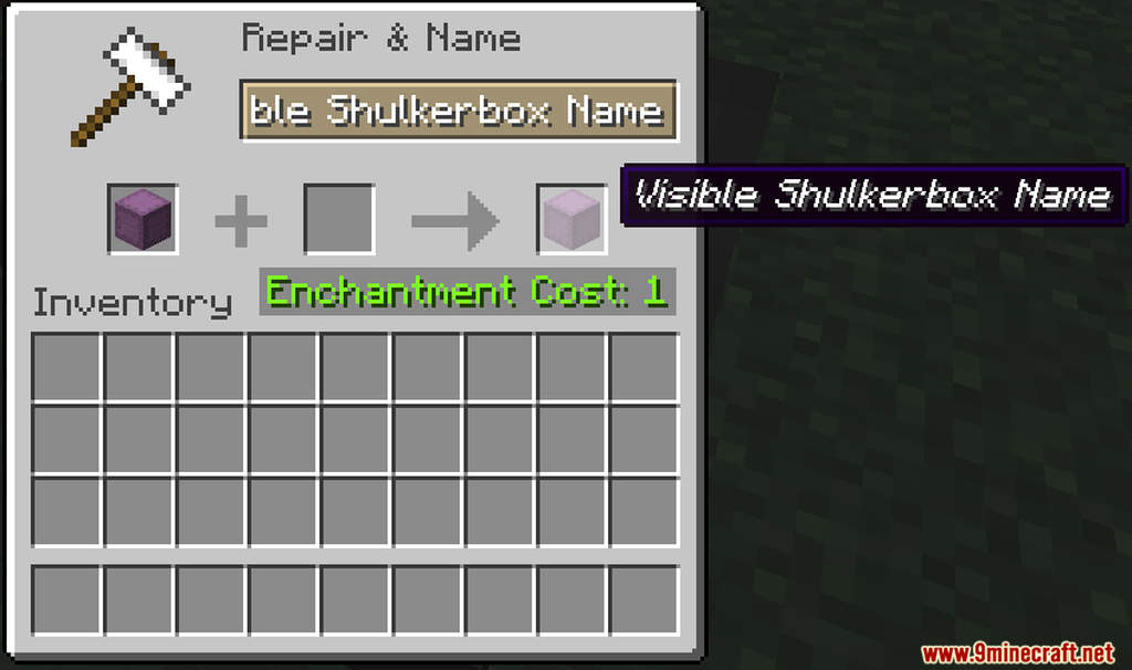 Visible Shulkerbox Name Data Pack (1.19.3, 1.18.2) - Locate the exact Shulker Box that You need 2