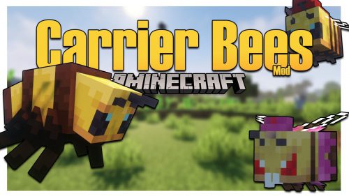 Carrier Bees Mod 1.16.5 (New Bee Types Added Into The Game) Thumbnail