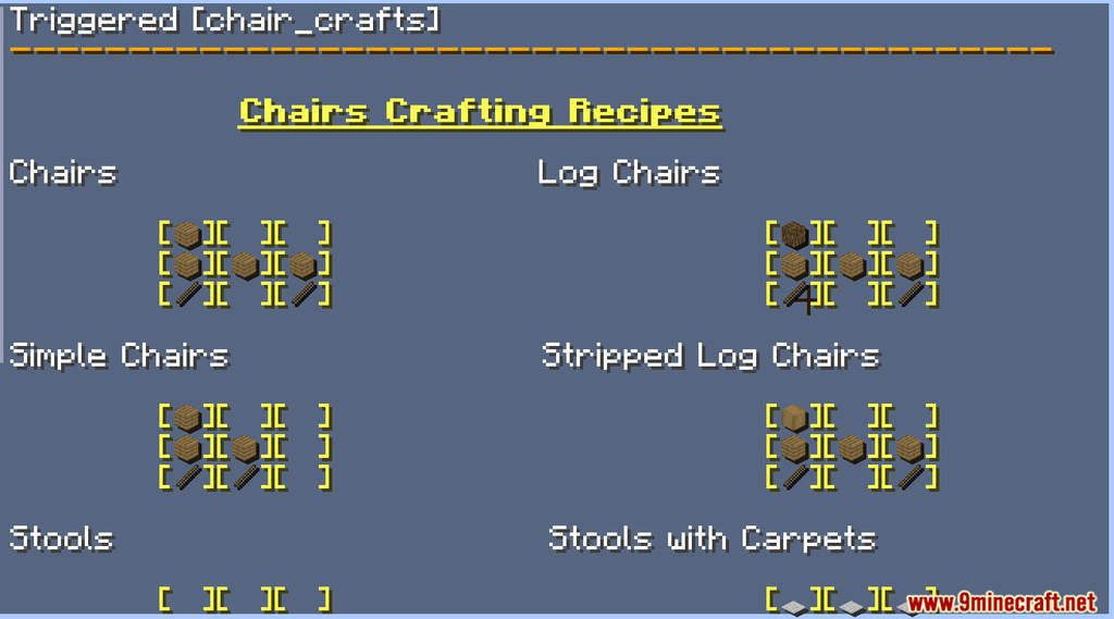 Chairs Data Pack (1.19.4, 1.18.2) - House Decoration 9