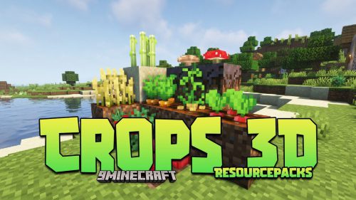 Crops 3D Resource Pack (1.19.4, 1.18.2) – Texture Pack Thumbnail