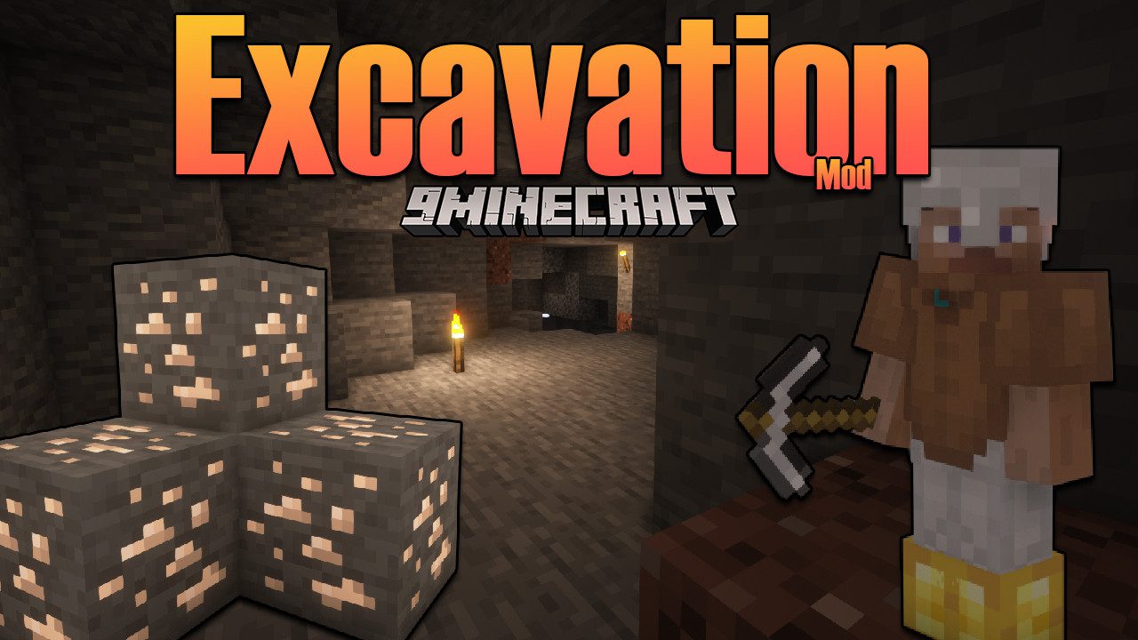 Excavation Mod (1.19.2, 1.18.2) - New Mining Experience 1