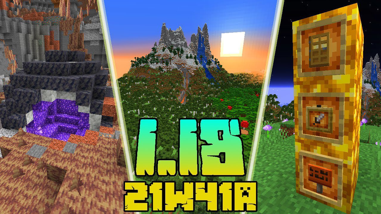 Minecraft 1.18 Snapshot 21w41a (New Cube Map) 1