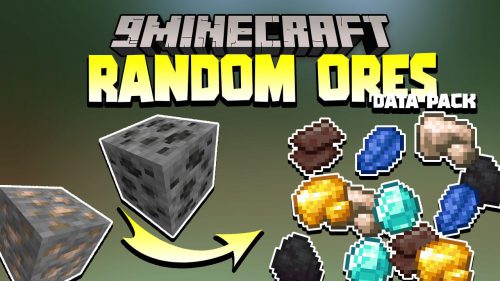 Minecraft But All Ores Are Random Data Pack (1.19.3, 1.18.2) Thumbnail
