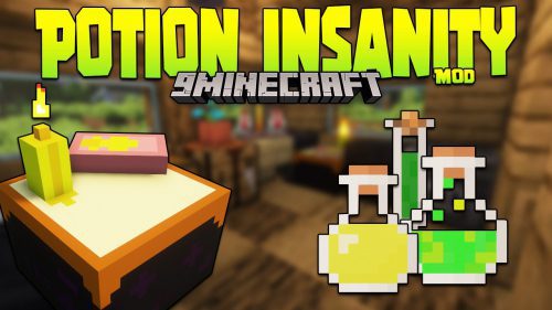 Potion Insanity Mod 1.16.5 (More Unique Potions added into the Game) Thumbnail