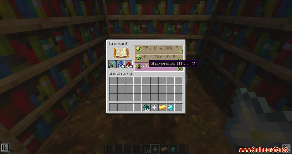 Raegenchant Mod 1.16.5, 1.12.2 (Making Enchanting More Precise) 6