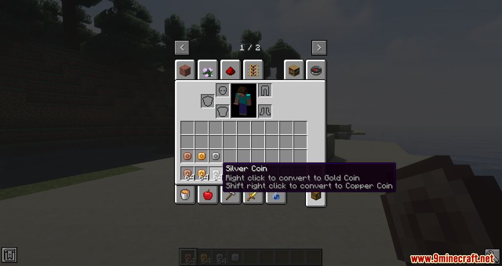 Dot Coin Mod (1.19.1, 1.18.2) - Currency, Money Bags 4