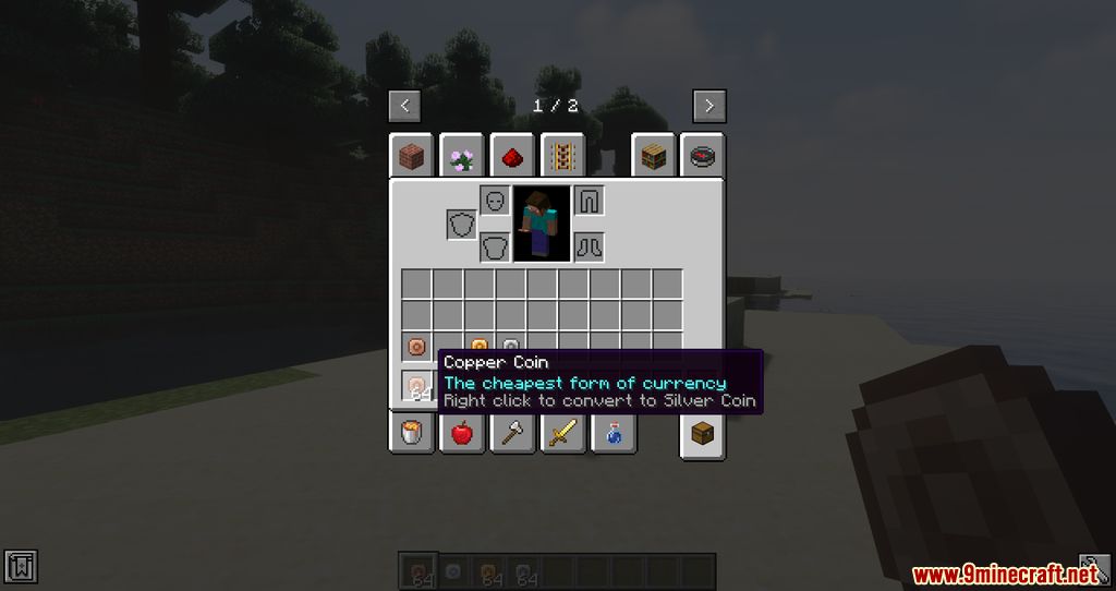 Dot Coin Mod (1.19.1, 1.18.2) - Currency, Money Bags 5