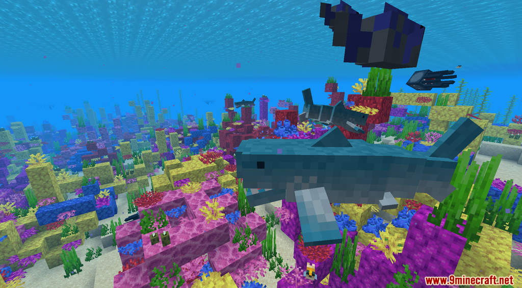 Hostile Sharks Data Pack 1.18.1, 1.17.1 (Sea Creature) 3