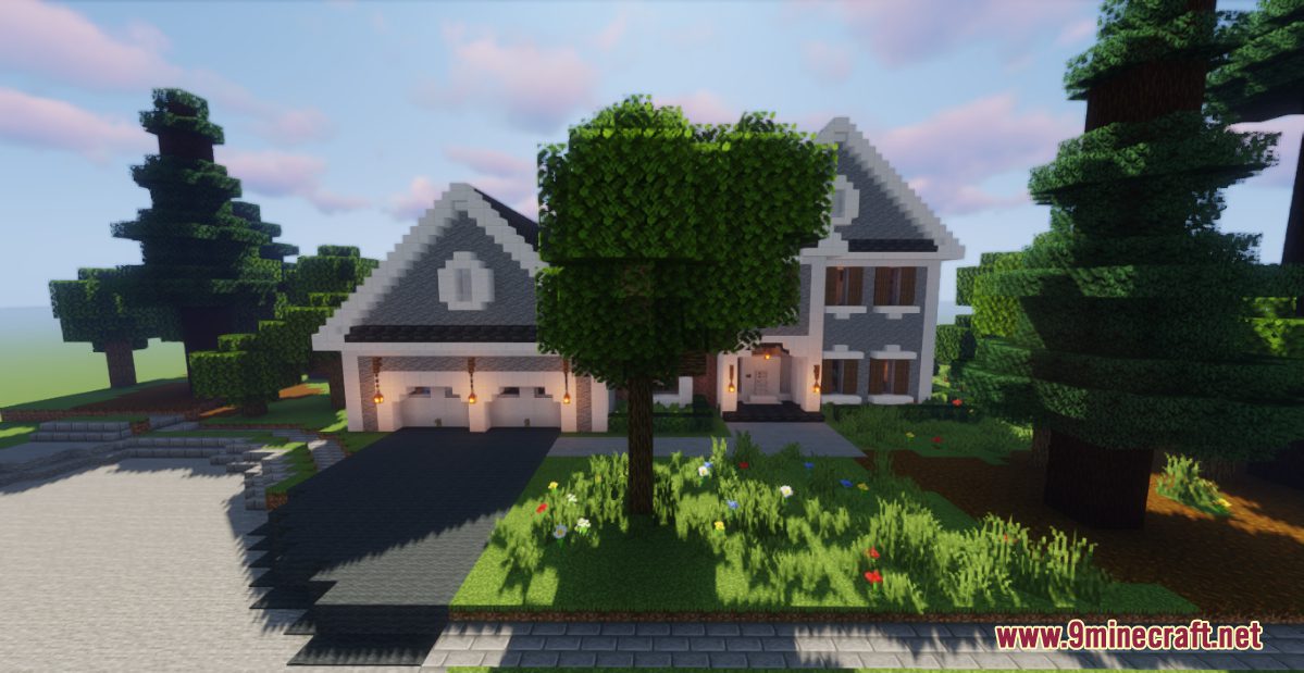 Large Suburban House Map (1.21.1, 1.20.1) - Live With Style 4