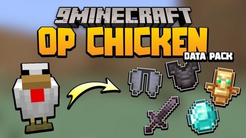 Minecraft But Chickens Are OP Data Pack (1.20.6, 1.20.1) – OP Chicken Thumbnail