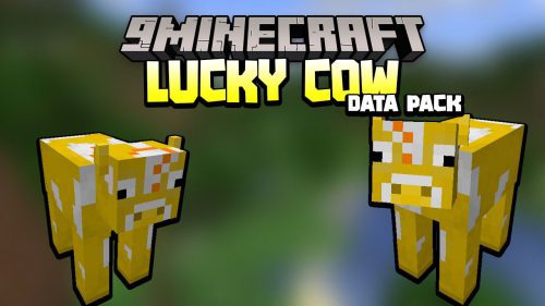 Minecraft But There Is Lucky Cows Data Pack (1.18.2, 1.17.1) – Randomness, Lucky Mobs Thumbnail