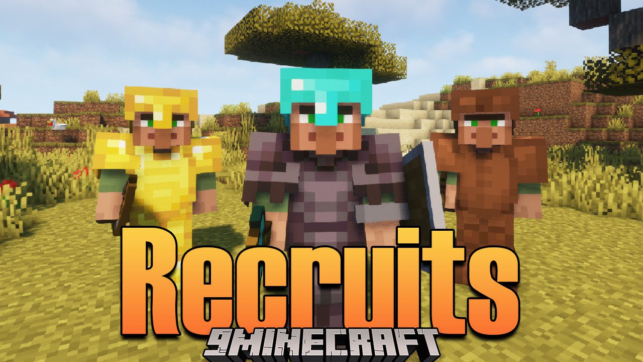 Recruits Mod (1.20.1, 1.19.4) - Recruiting your own Army 1