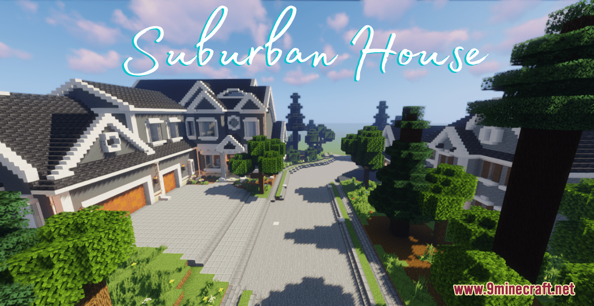 Large Suburban House Map (1.21.1, 1.20.1) - Live With Style 1