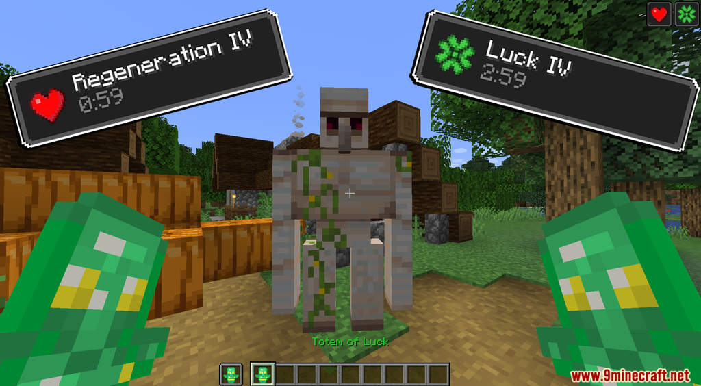 Totem Of Luck Data Pack 1.17.1 (Luck, Regeneration) 4