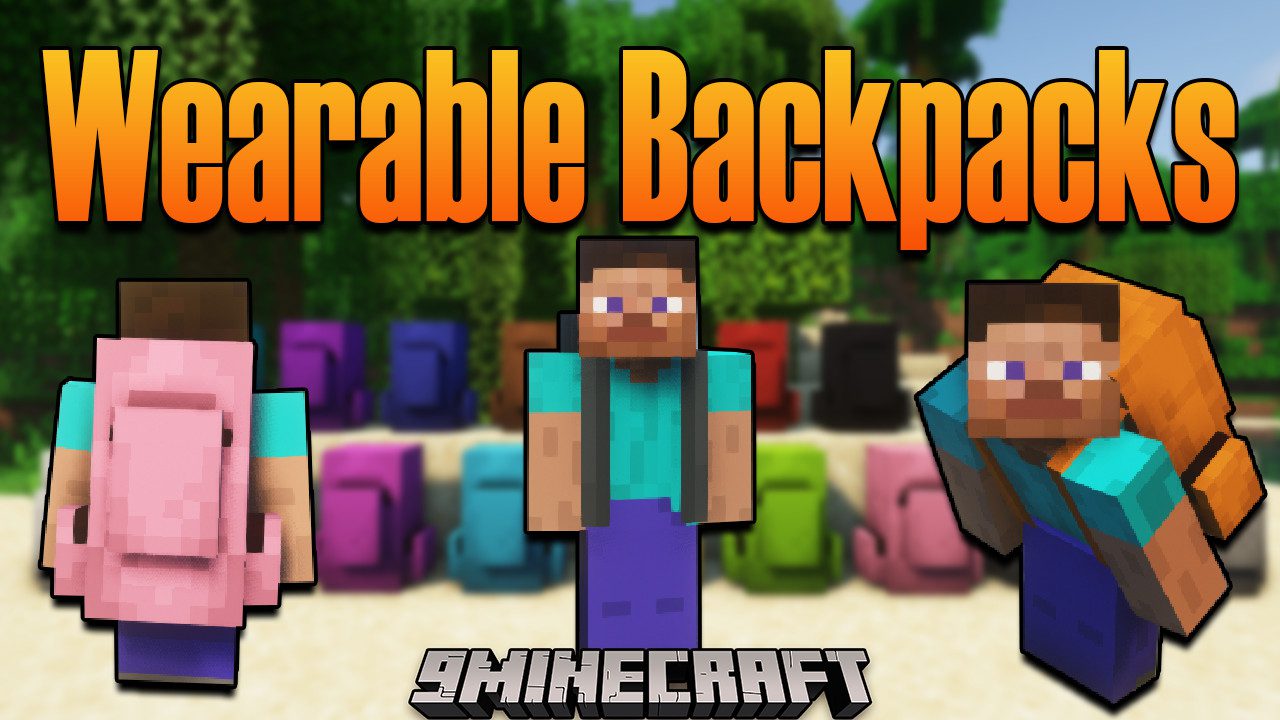 Cammie's Wearable Backpacks Mod (1.20.4, 1.19.3) - Wearing a small Inventory 1