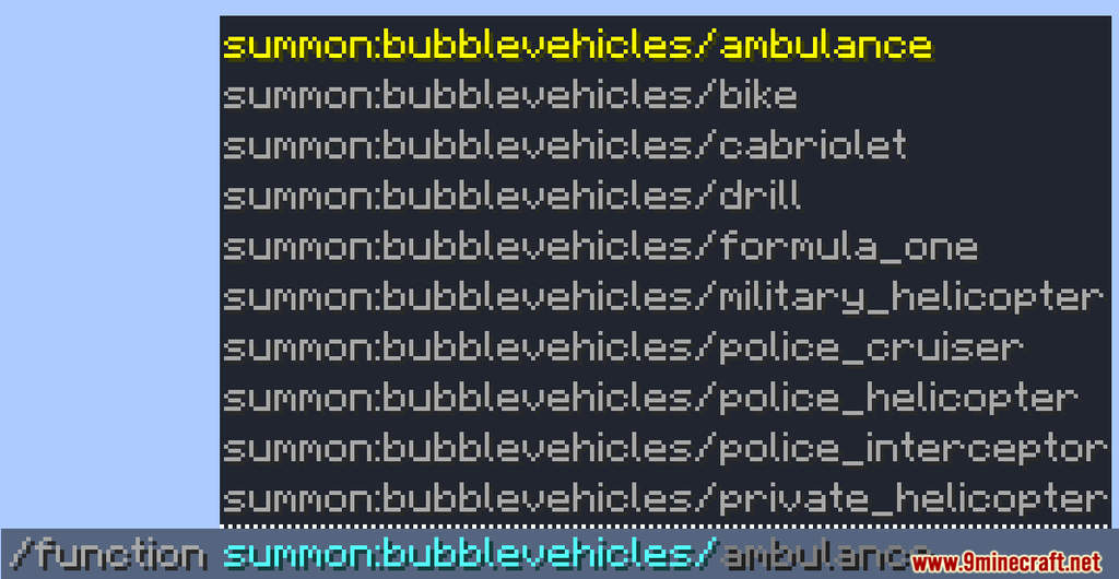 BubbleVehicles Data Pack (1.20.6, 1.20.1) - Fabulous Server Side Vehicles 21