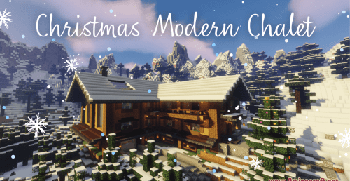 Christmas Modern Chalet Map 1.18.1 for Minecraft Thumbnail