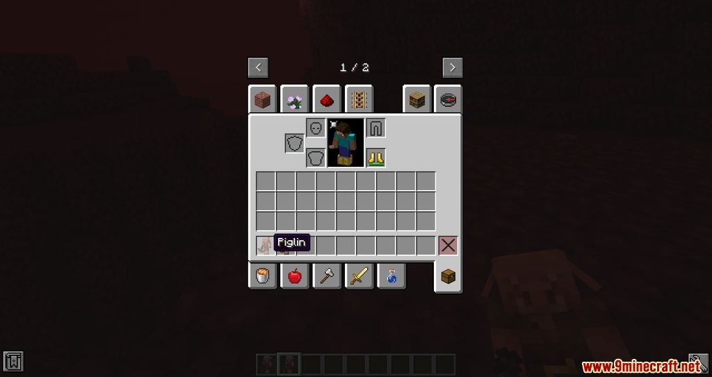 Easy Piglins Mod (1.21.1, 1.20.1) - Piglin in a box of Glass 4