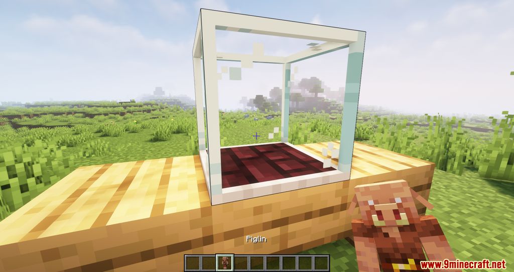 Easy Piglins Mod (1.21.1, 1.20.1) - Piglin in a box of Glass 5