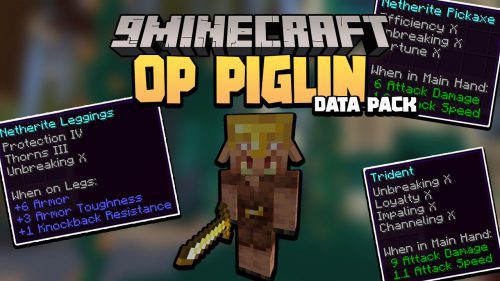 Minecraft But Piglin Bartering Is OP Data Pack (1.17.1, 1.16.5) (OP Piglin) Thumbnail