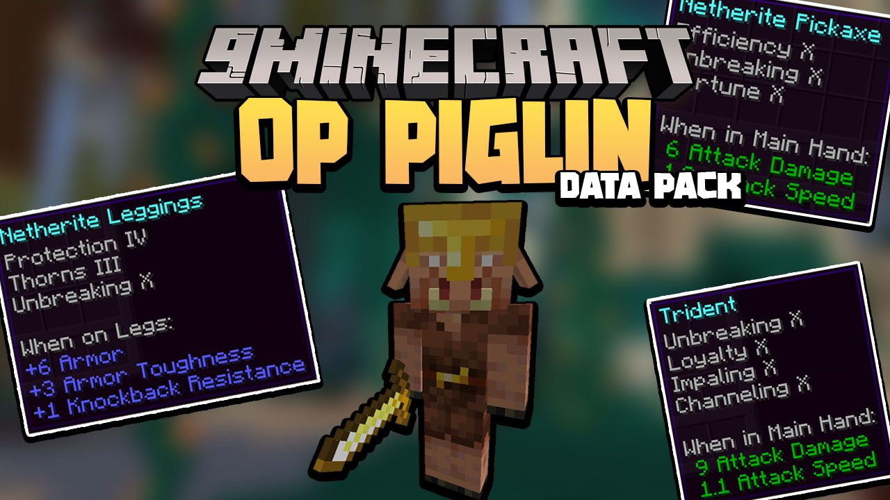 Minecraft But Piglin Bartering Is OP Data Pack (1.17.1, 1.16.5) (OP Piglin) 1