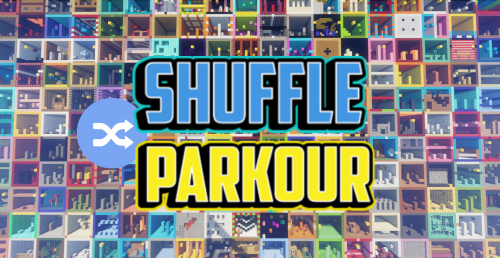 Shuffle Parkour Map (1.19.3, 1.18.2) – 222 Different Parkour Stages! Thumbnail