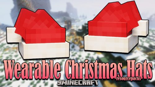 Wearable Christmas Hats Resource Pack (1.18.1, 1.17.1) – Texture Pack Thumbnail