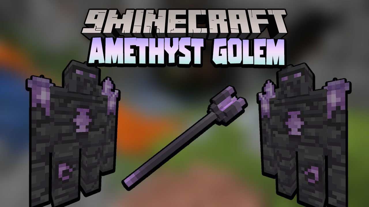 Amethyst Golem Data Pack (1.20.6, 1.20.1) - New Golem And Weapons 1