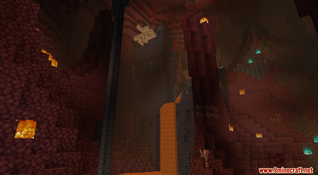 Cavernous Nether Data Pack 1.18.1, 1.17.1 (Cave-like Nether) 3