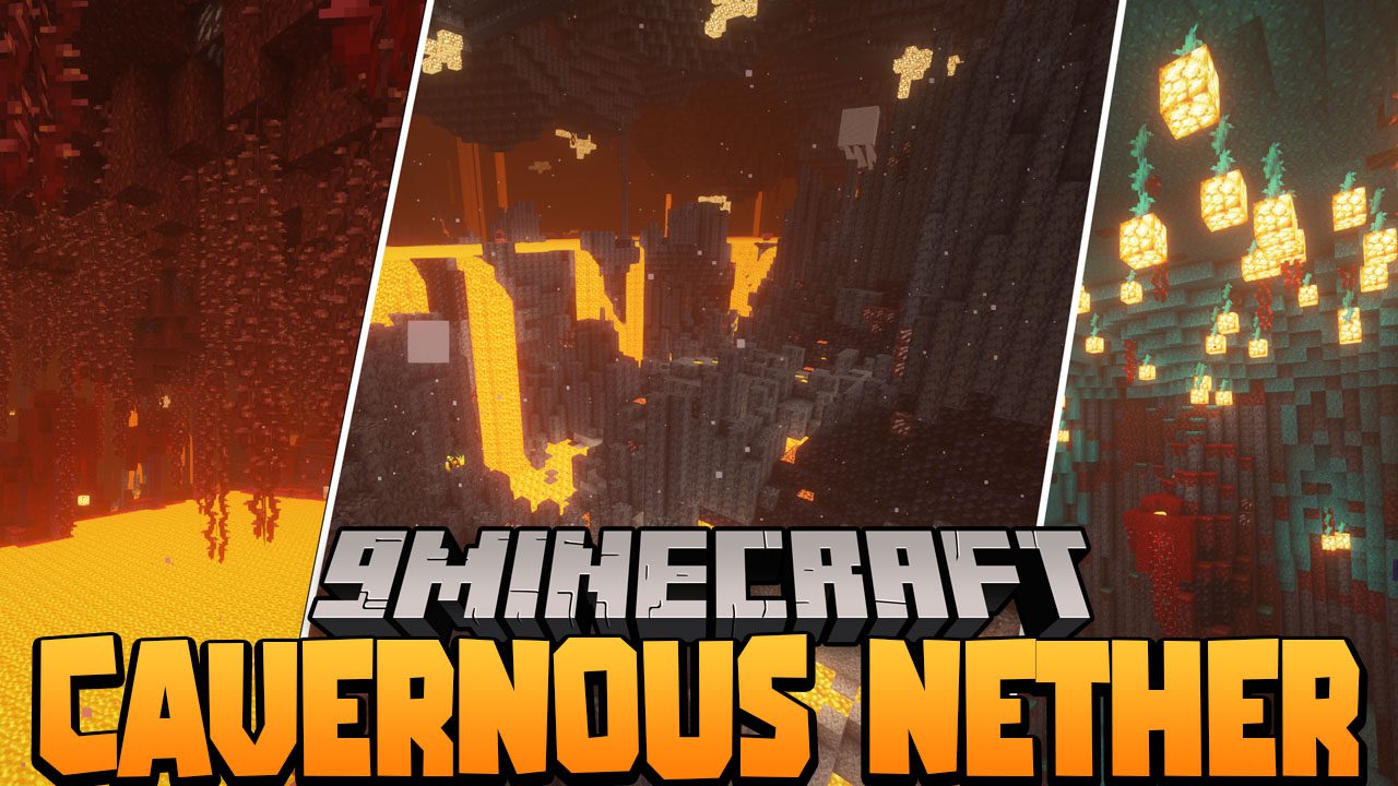 Cavernous Nether Data Pack 1.18.1, 1.17.1 (Cave-like Nether) 1