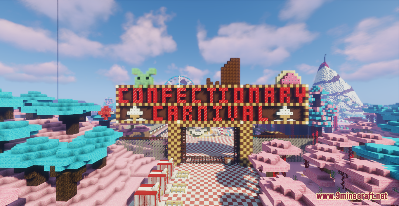 Confectionary Carnival Map (1.20.4, 1.19.4) - Candyland Amusement-themed Park 2