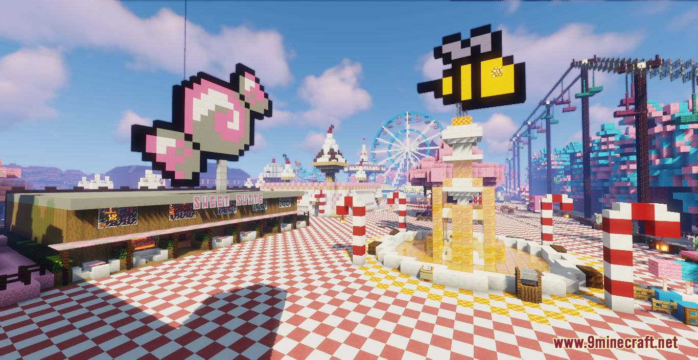 Confectionary Carnival Map (1.20.4, 1.19.4) - Candyland Amusement-themed Park 3