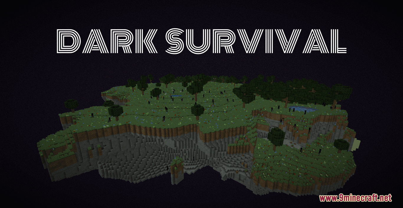 Dark Survival Map (1.20.4, 1.19.4) - Survive in The End 1