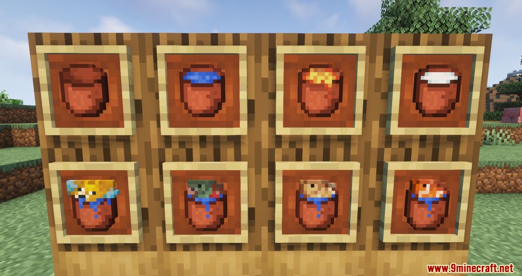 Early-Game Buckets Mod (1.18.2, 1.16.5) - Wooden & Ceramic Buckets 3