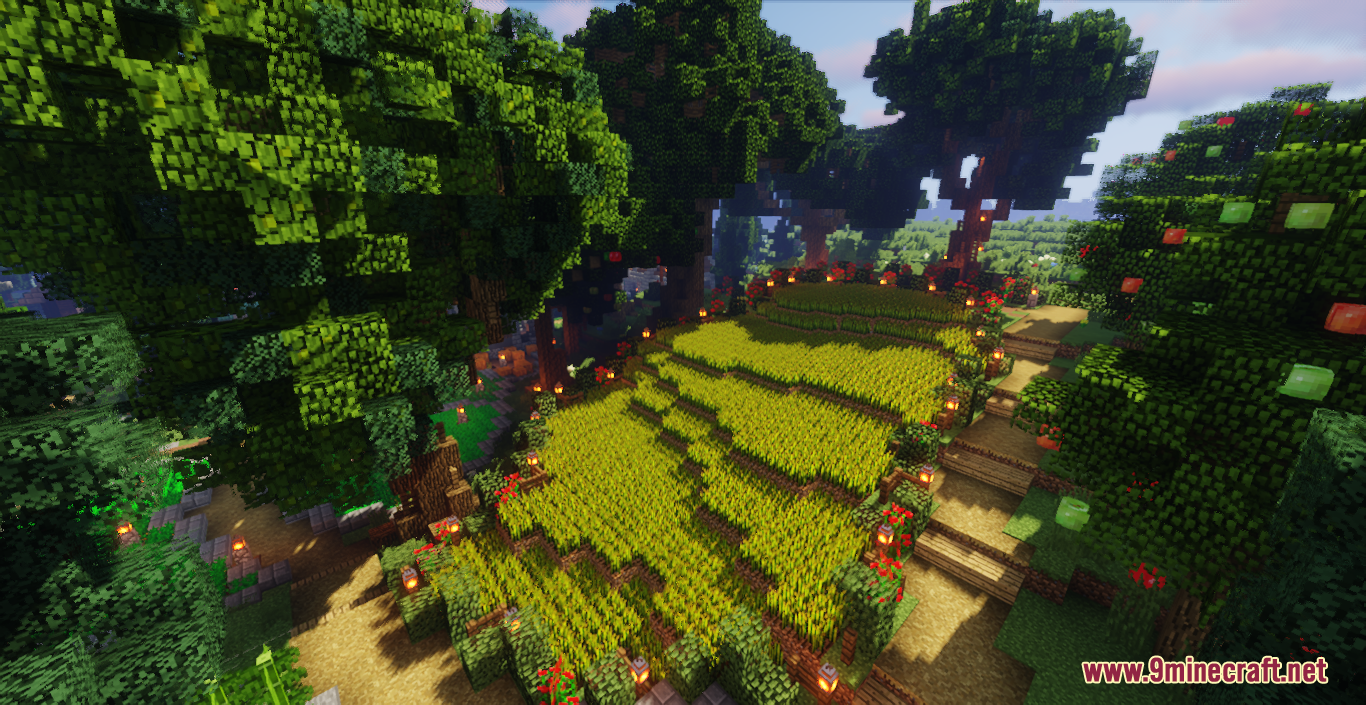 Fantasy Village And Botanist's Cabin Map (1.19.3, 1.18.2) - Magical Village 5