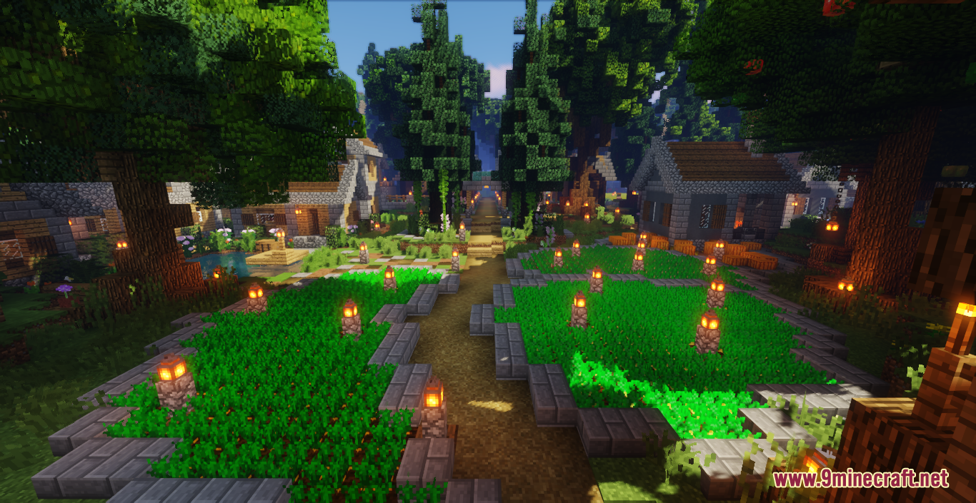 Fantasy Village And Botanist's Cabin Map (1.19.3, 1.18.2) - Magical Village 6
