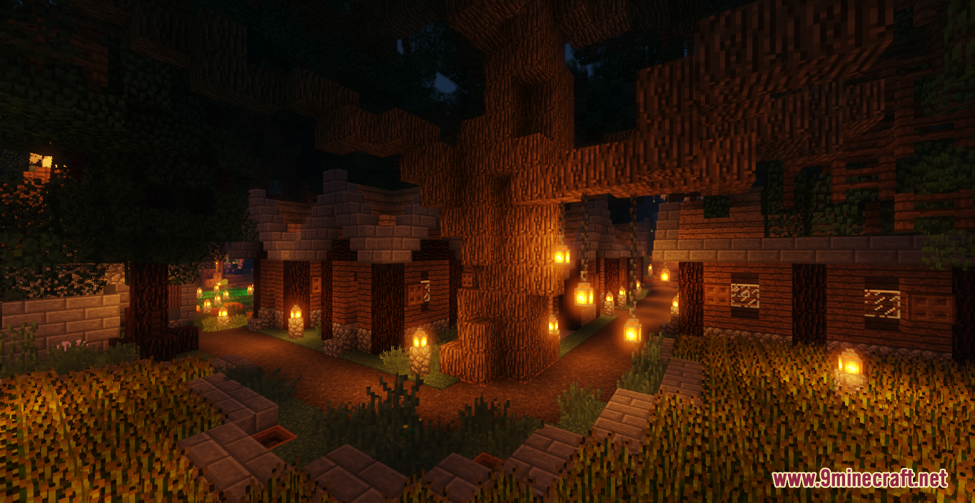 Fantasy Village And Botanist's Cabin Map (1.19.3, 1.18.2) - Magical Village 9