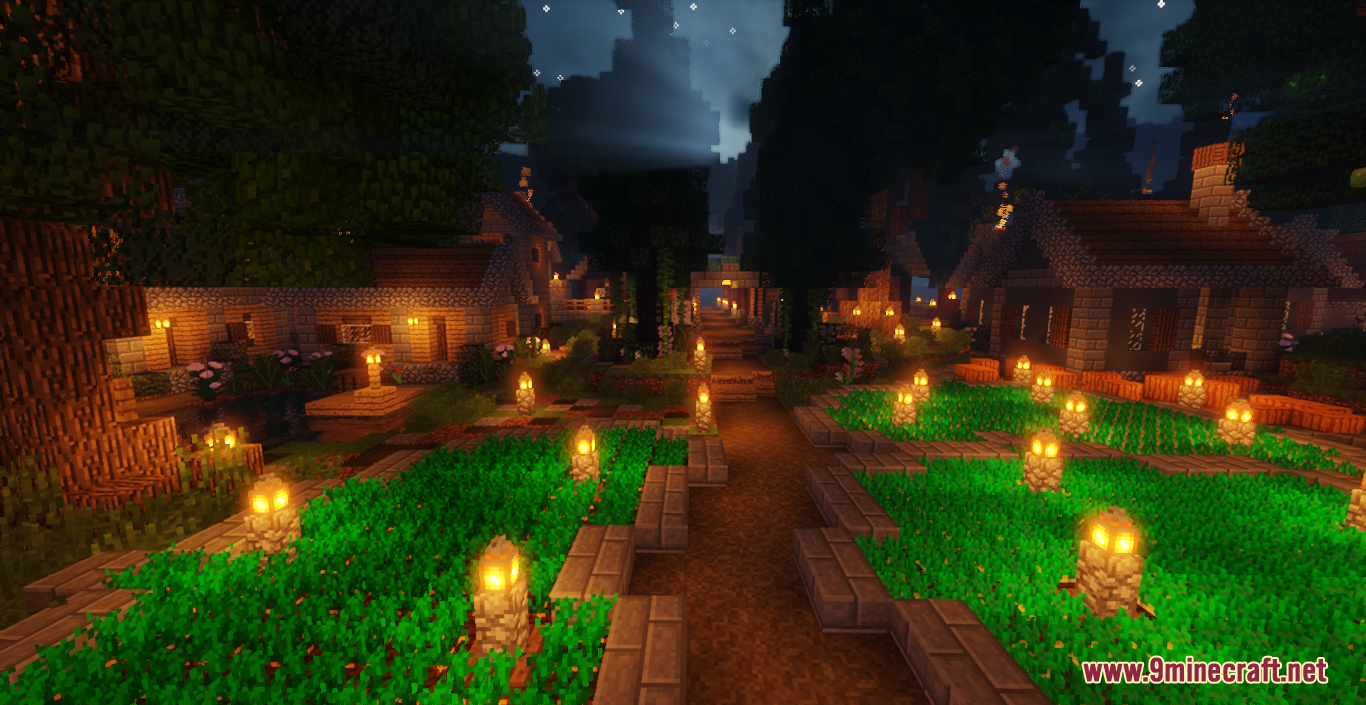 Fantasy Village And Botanist's Cabin Map (1.19.3, 1.18.2) - Magical Village 10