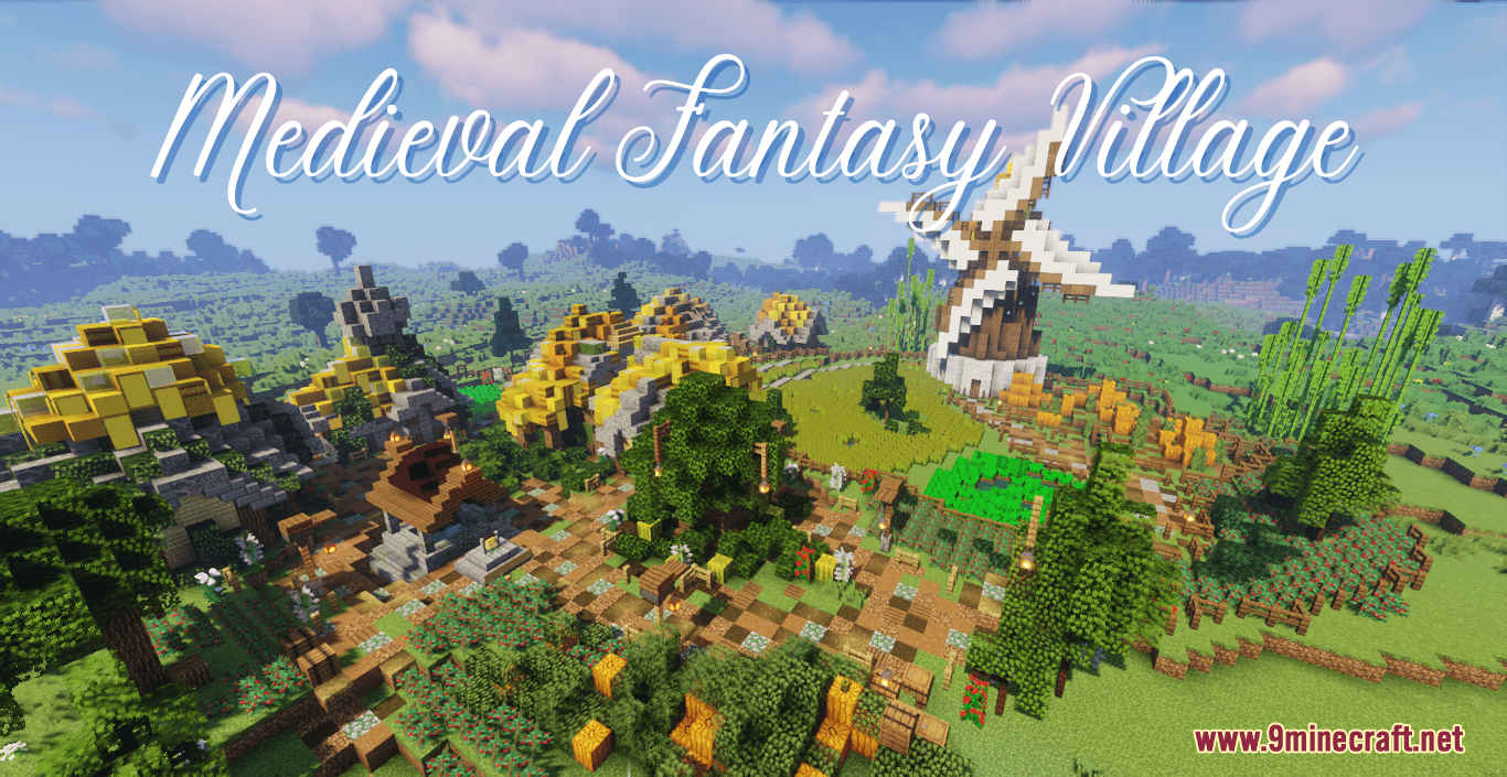 Medieval Fantasy Village Map (1.16.5) - Stunning Medieval Village 1