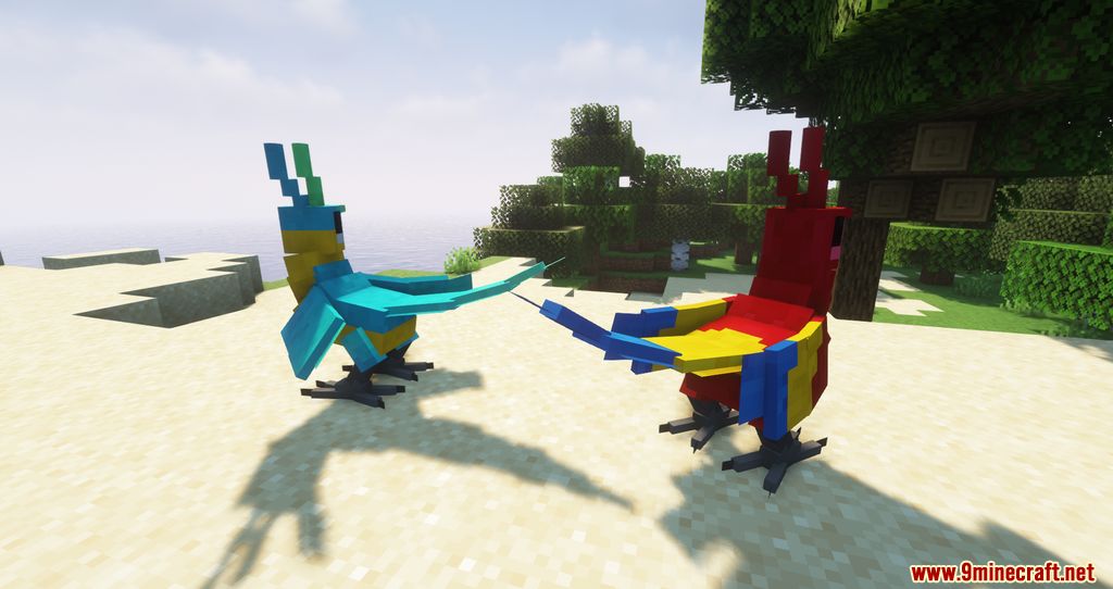 MegaParrot Mod (1.19.2, 1.18.2) - Upgraded Version of Parrots 10