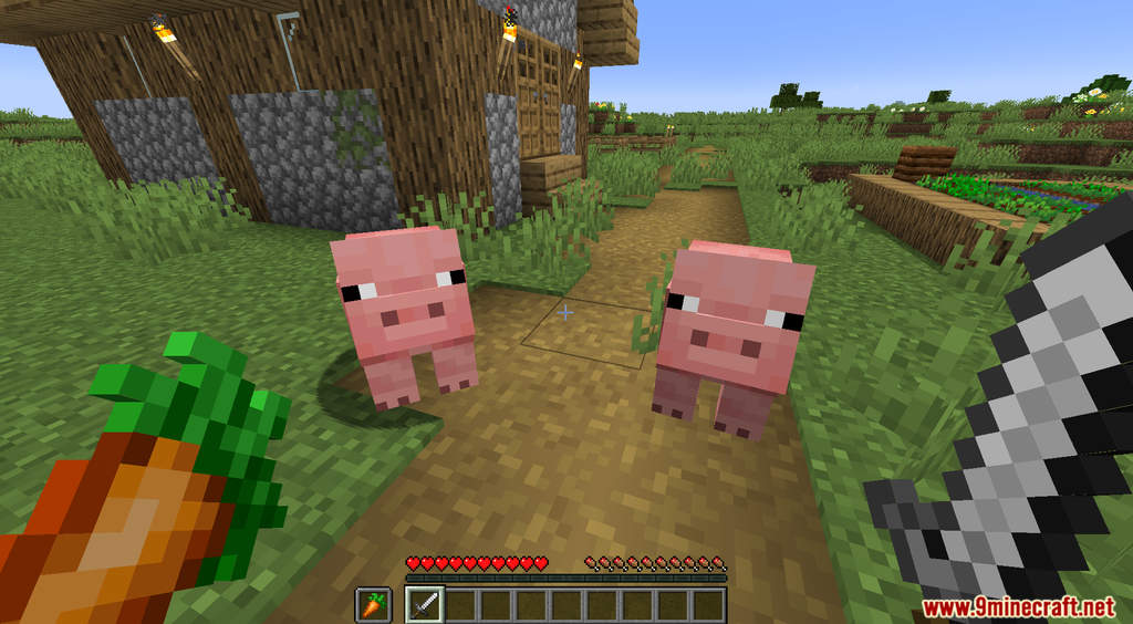 Minecraft But Pig Drop OP Items Data Pack (1.19.3, 1.18.2) 2