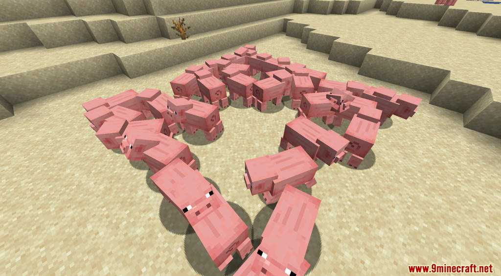 Minecraft But Pig Drop OP Items Data Pack (1.19.3, 1.18.2) 9