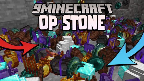 Minecraft But Stone Gives You OP Loot Data Pack 1.18.1, 1.17.1 (OP Stone) Thumbnail