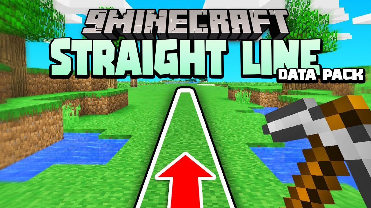 Minecraft But You Can Only Walk In A Straight Line Data Pack 1.18.1, 1.17.1 (Fun Challenge) 1