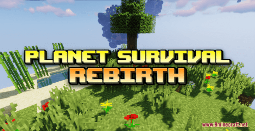 Planet Survival Rebirth Map (1.20.4, 1.19.4) – 16 Planets in the Sky Thumbnail