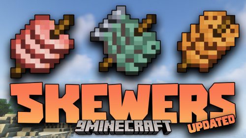 Skewers Updated Mod (1.19.2, 1.18.2) – Easier Way to Eat Food Thumbnail