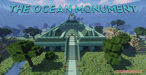 The Ocean Monument Map (1.21.1, 1.20.1) – The Coolest Survival Base Thumbnail