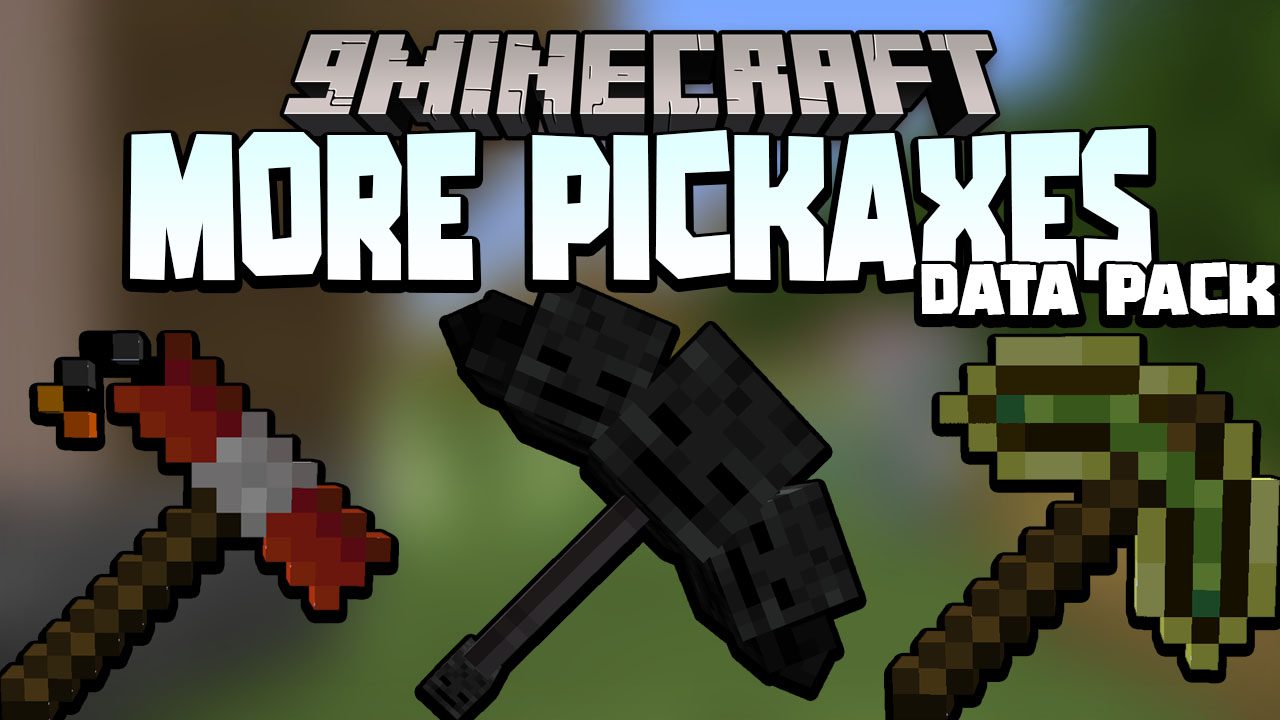 WASD Moar Pickaxes Data Pack (1.20.6, 1.20.1) - New Pickaxes 1